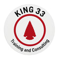 King 33 Training and Consulting Round Mouse Pad — Arrowhead Logo Desk Mat