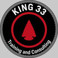 Round Car Magnet — "KING 33 Training and Consulting" Logo Magnet